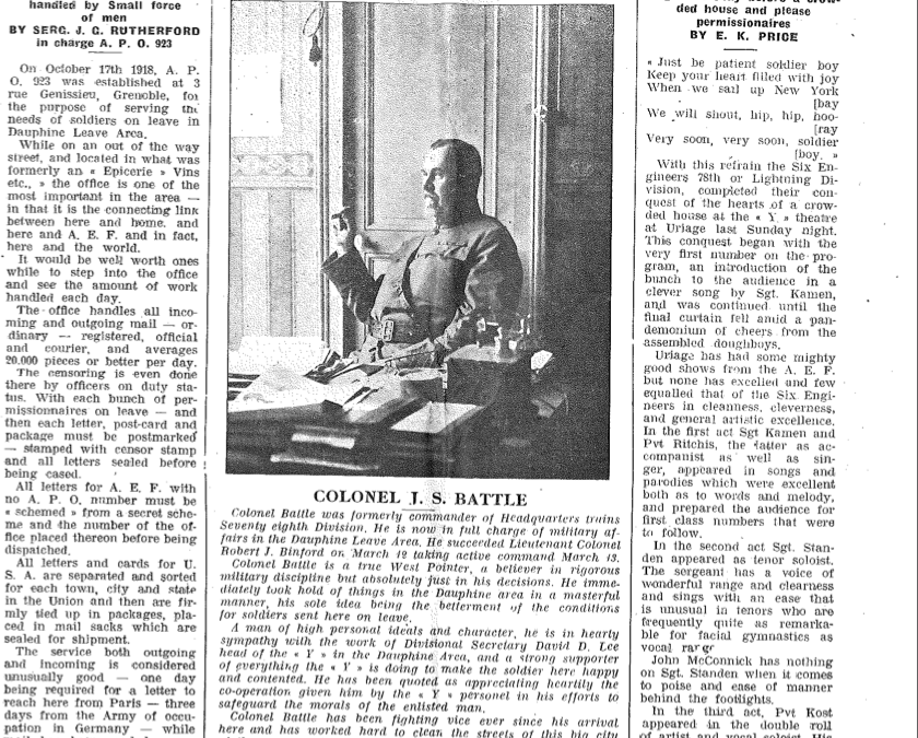 The Dauphine Doughboy – 1919